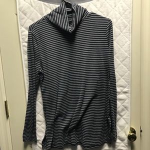 NWOT Blue and gray loft turtleneck tunic
